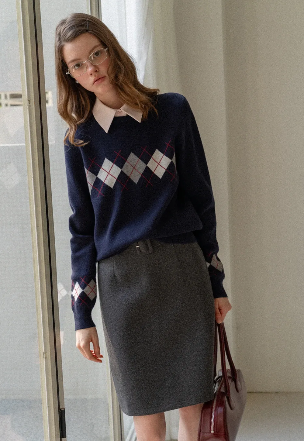 Casual Halter Short Vest with Line-Textured Collar