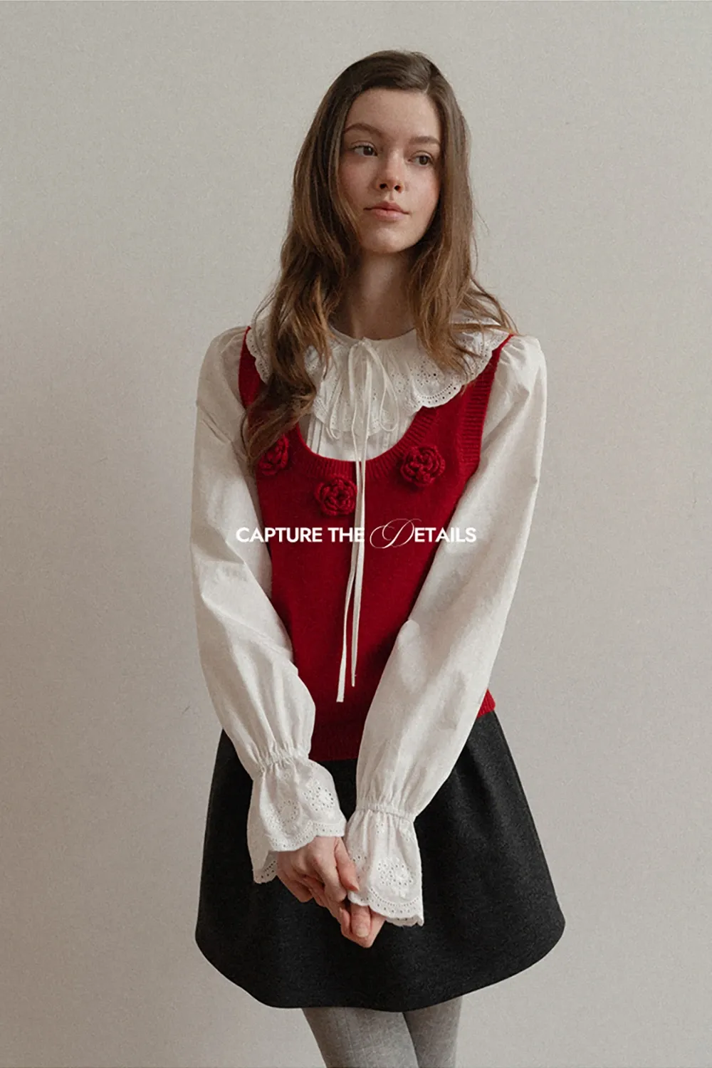 Floral Applique Knit Tank Top