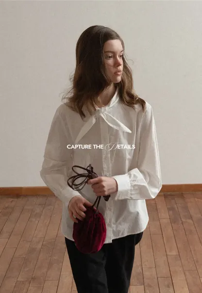 Oversized Peter Pan Collar Blouse