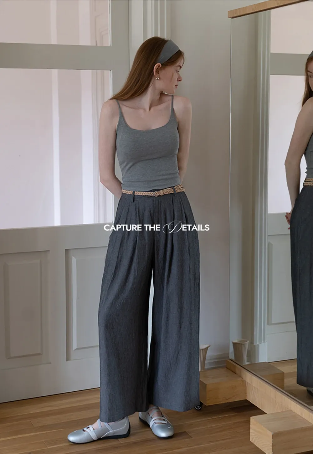 Women’s High-Waist Pleated Wide-Leg Pants