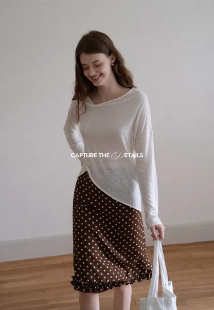 Women Twist‑Hem Knit Top