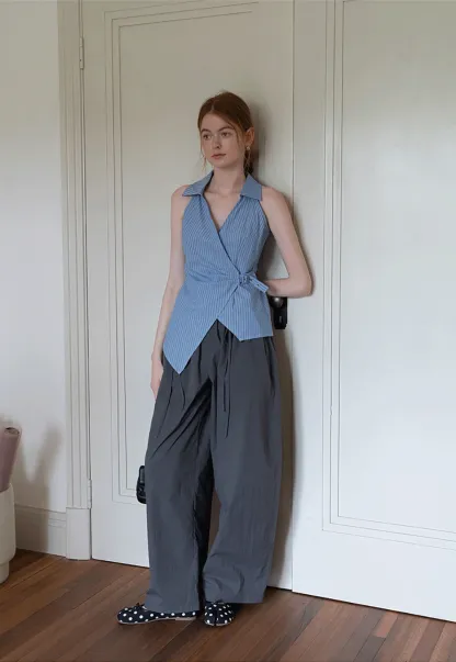 Women’s Striped Sleeveless Shirt