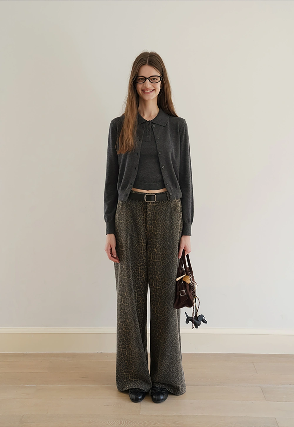 Womens Knit Cardigan Sweater Vest Set