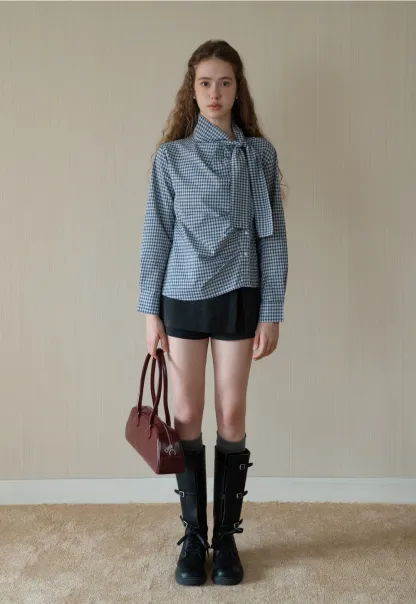 Layered Skort with Button Detail