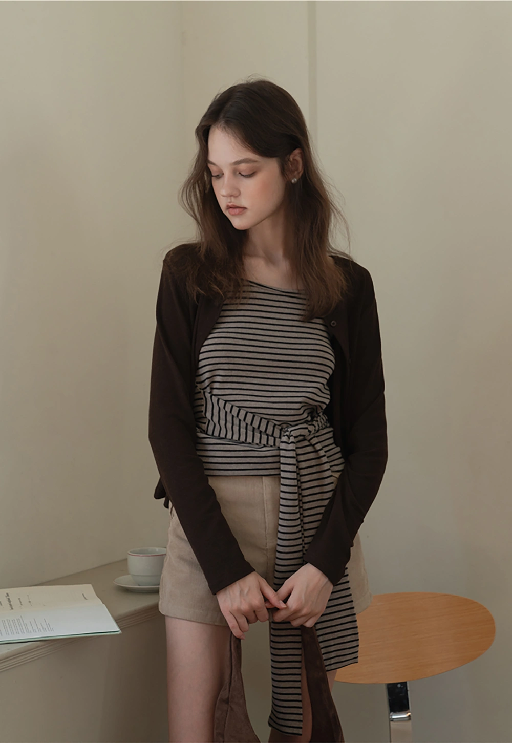 Vintage Belted Corduroy Shorts