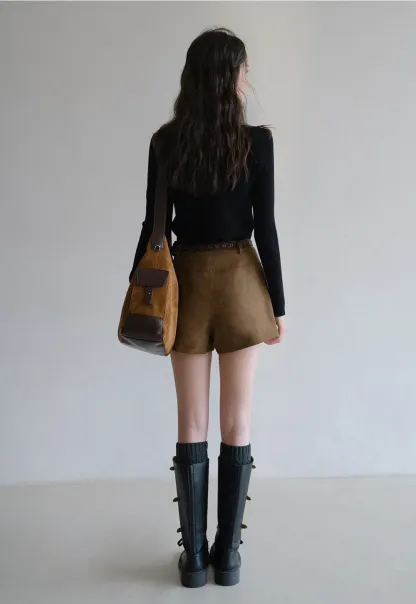 Belted Pocket Shorts