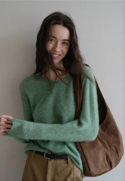 Cozy V-Neck Long Sleeve Sweater