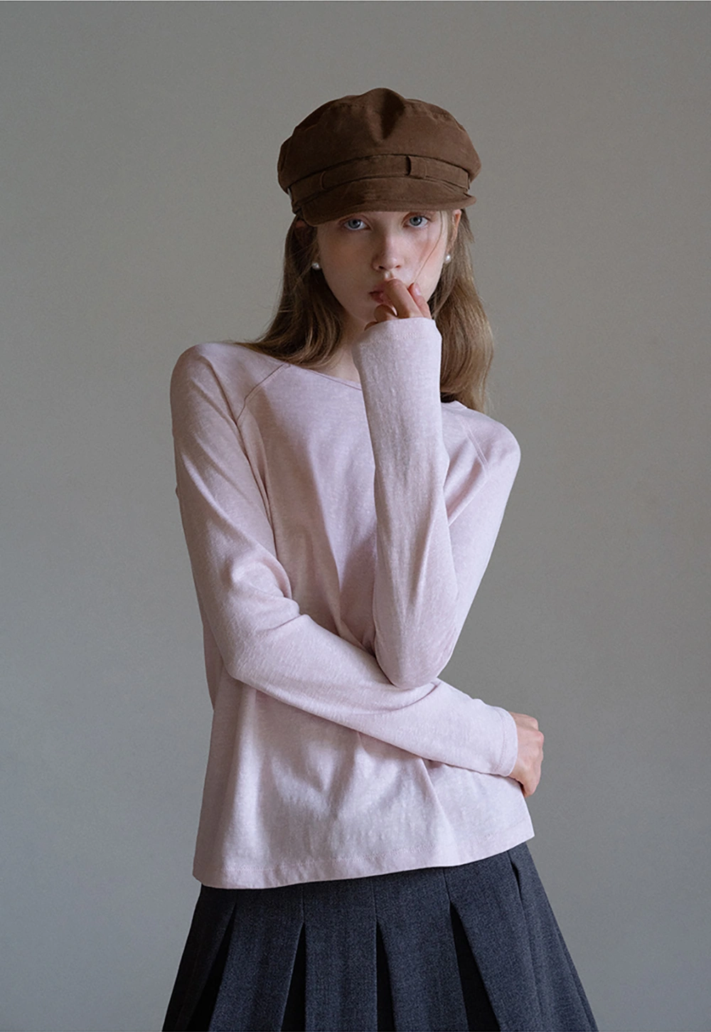 Women’s Pleated Mini Skirt with Belt