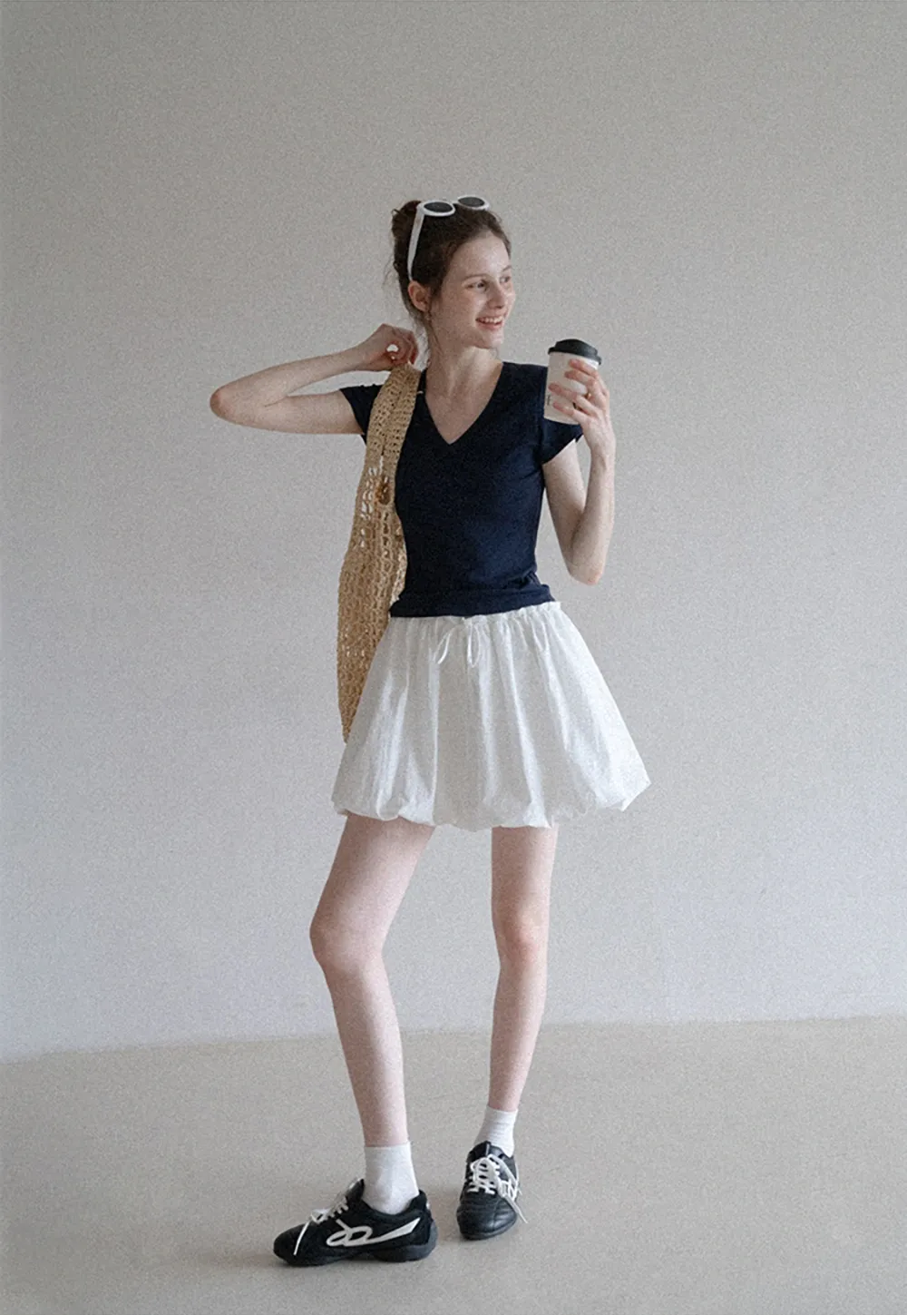 Women's Slim Fit V-Neck Short Sleeve T-Shirt