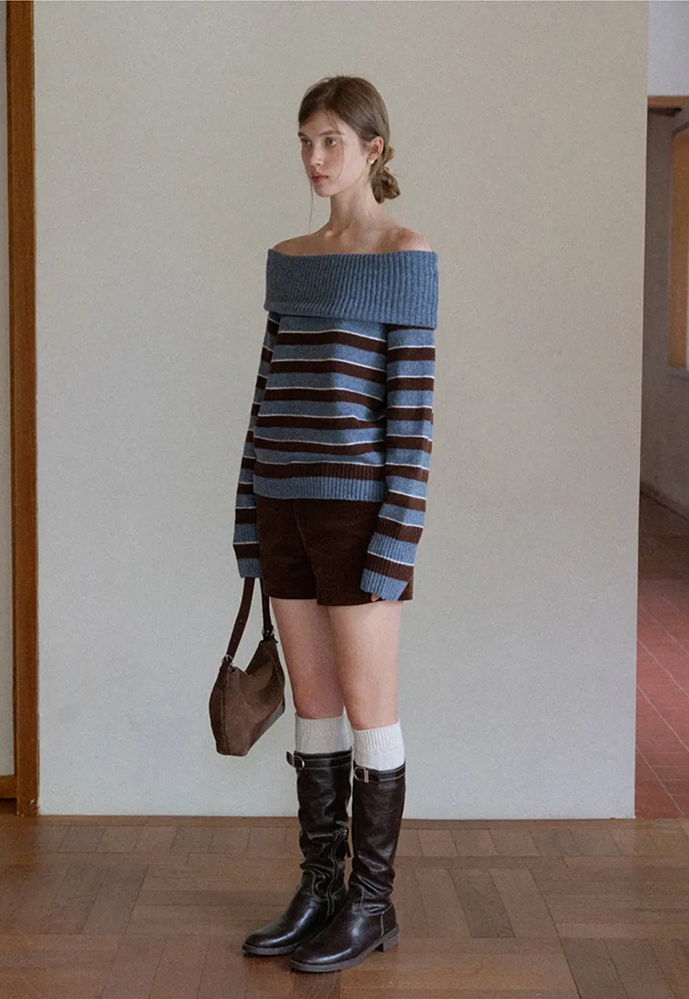 Striped Turtleneck Sweater