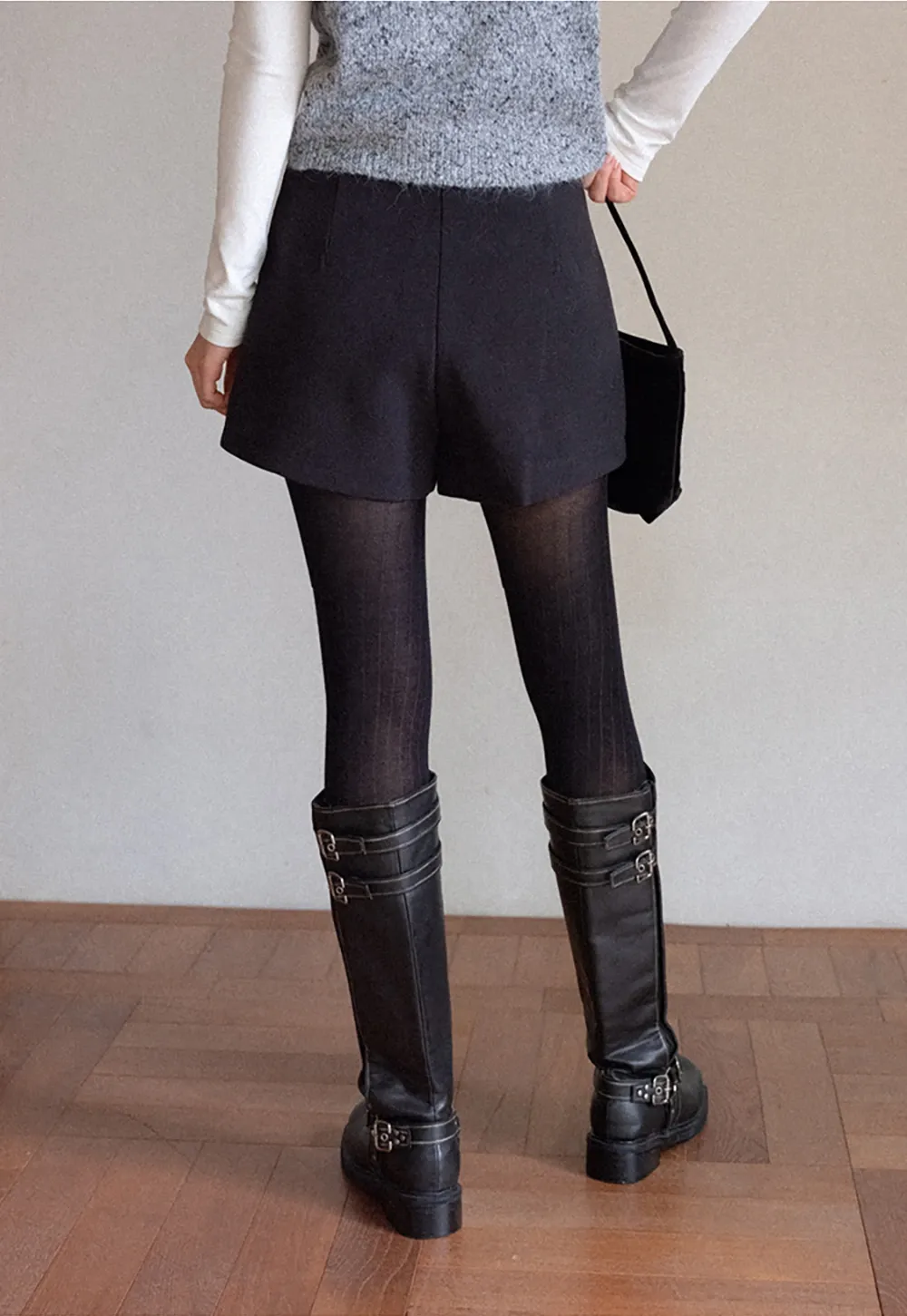 Womens High Waist Shorts with Belt