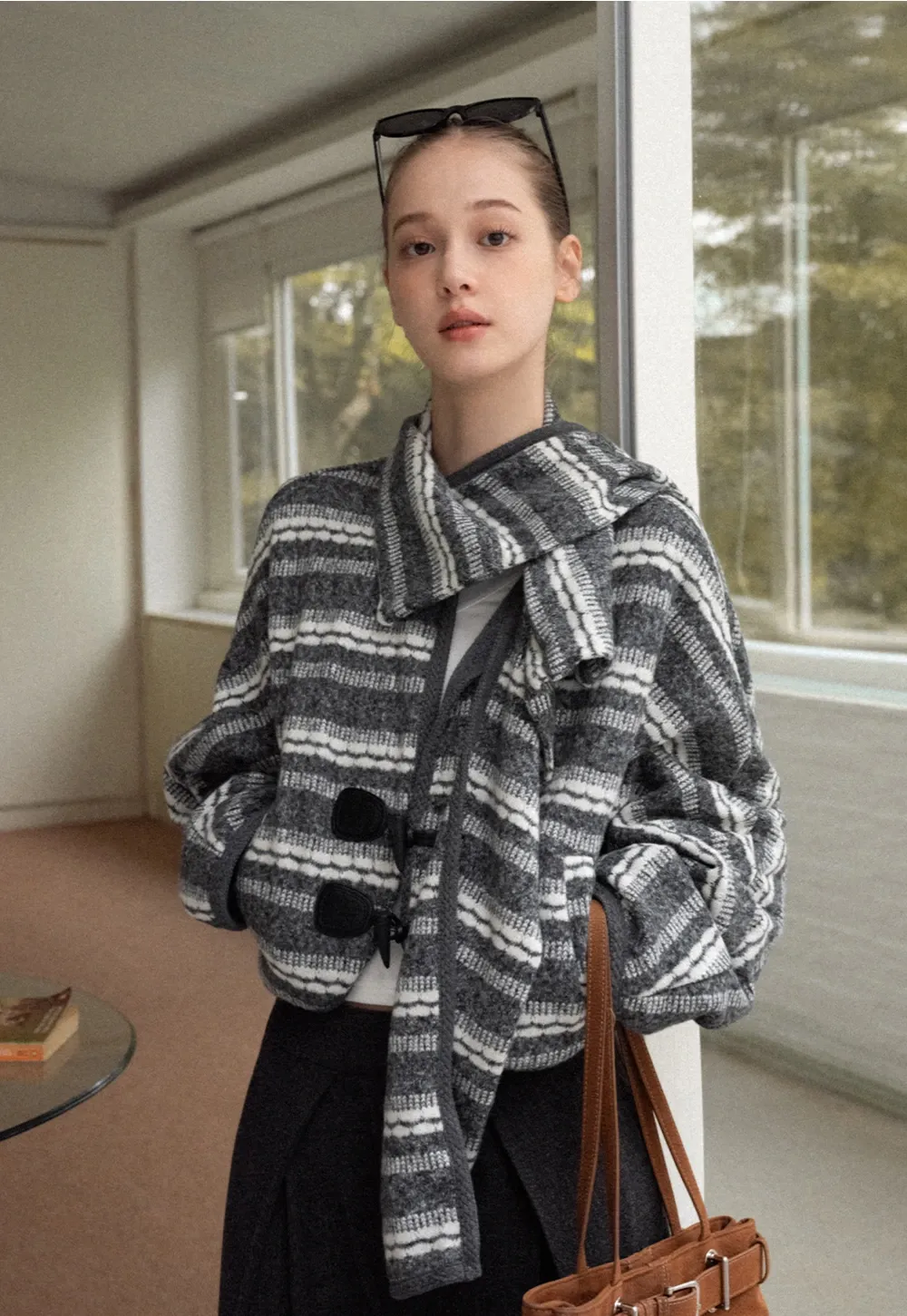 Retro Stripe Fleece Jacket