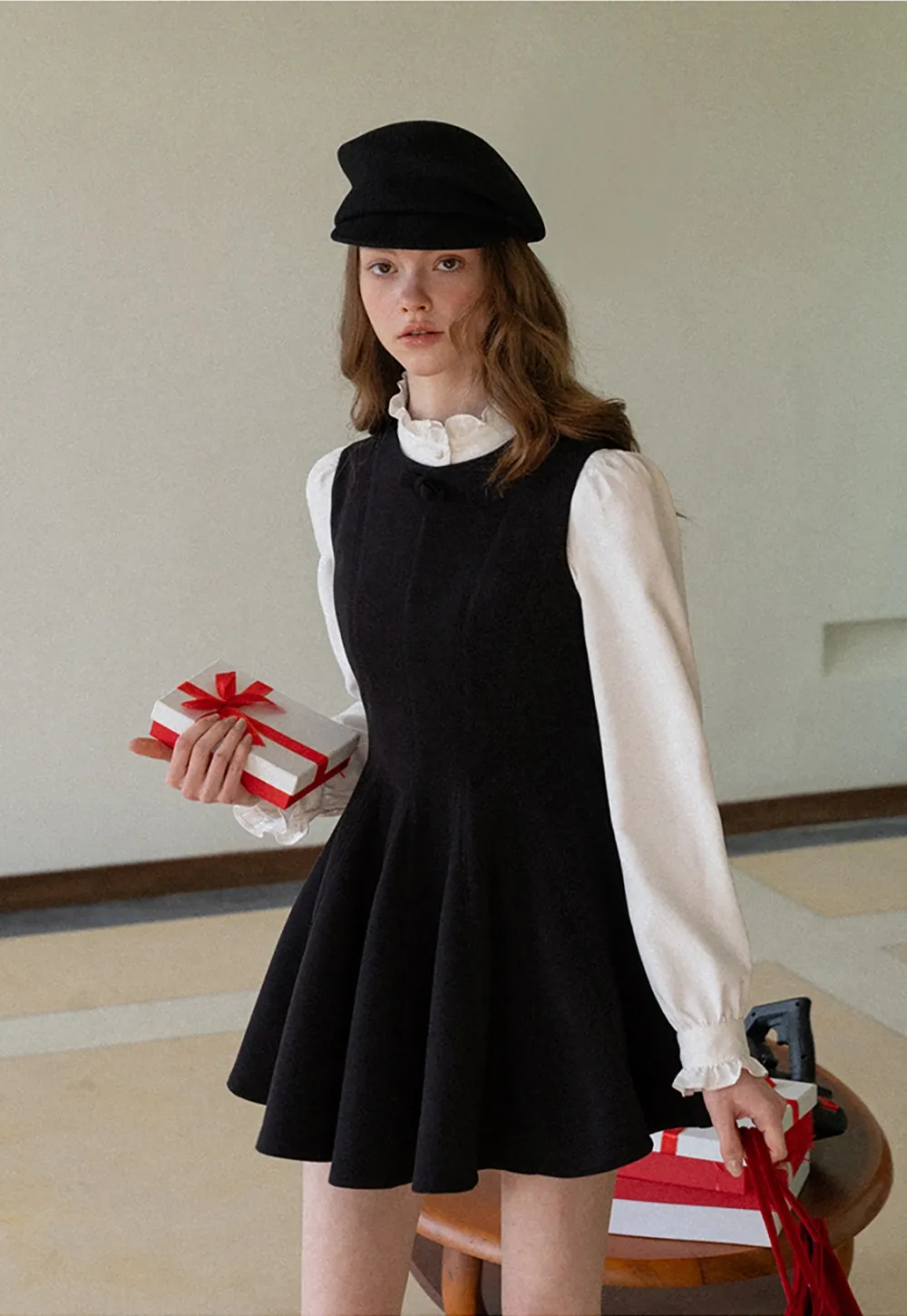 A-Line Dress with Bow Detail