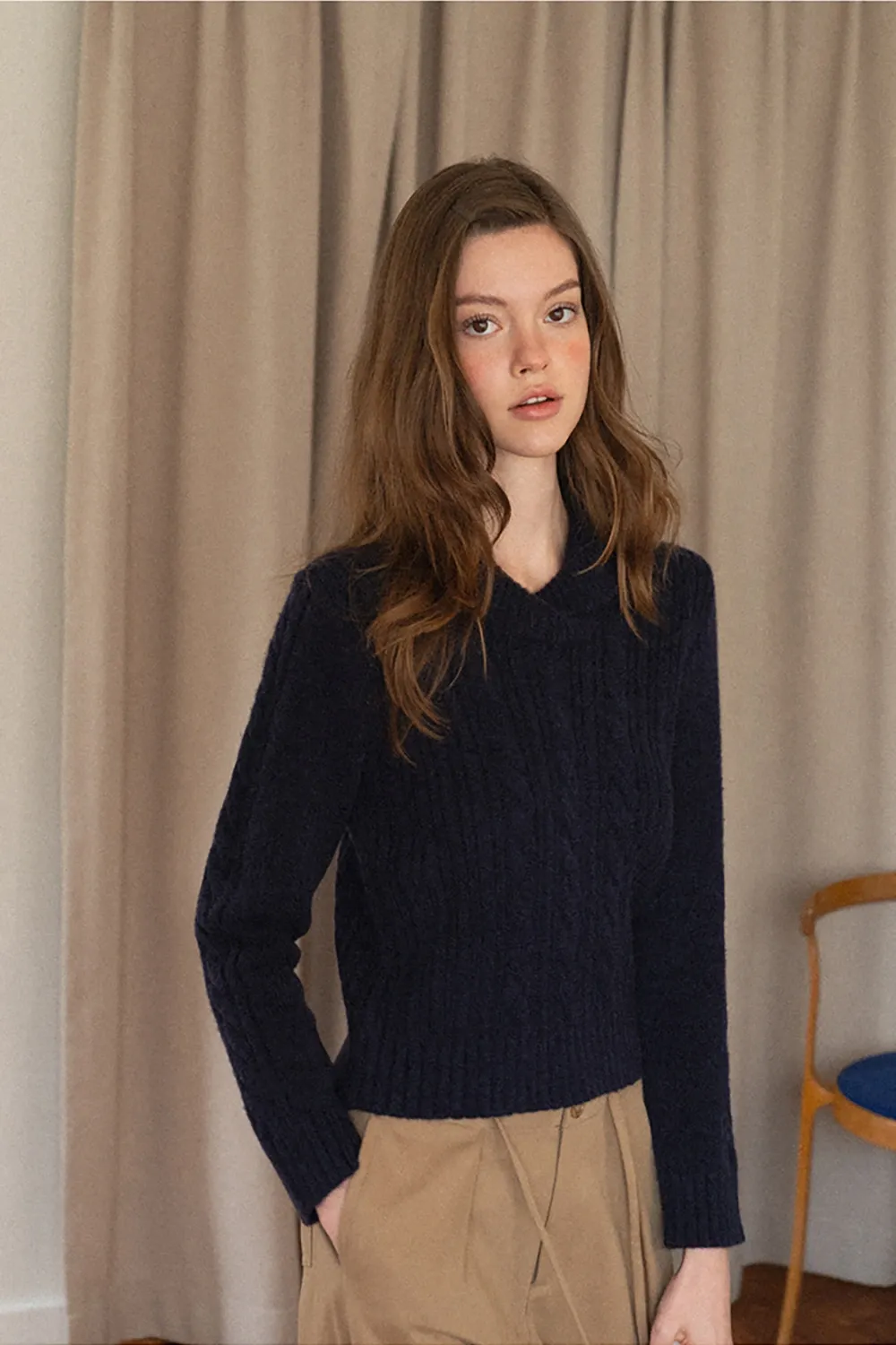 Cozy Ribbed Cable Knit Sweater