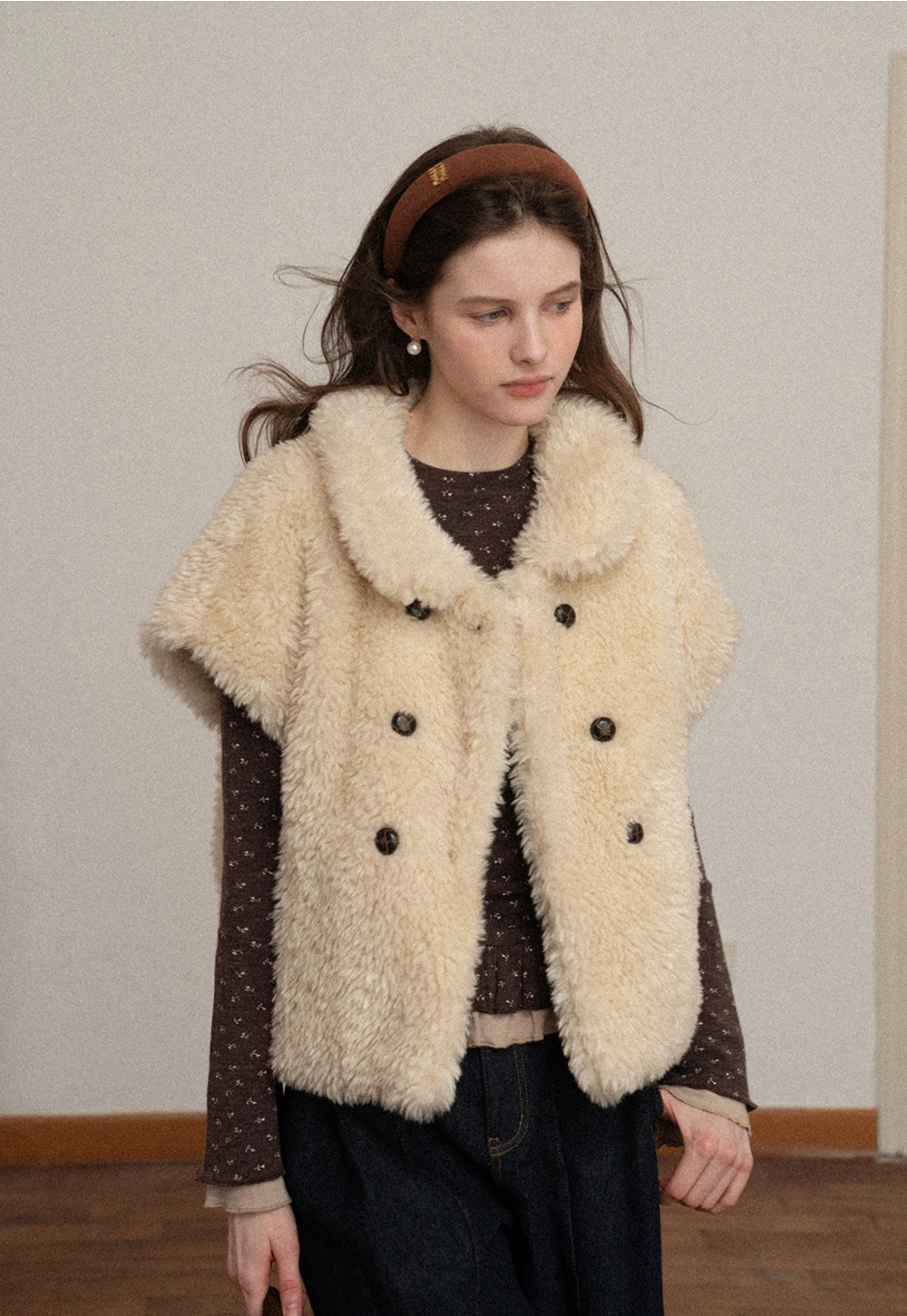 Button-Up Warm Fleece Vest for Winter