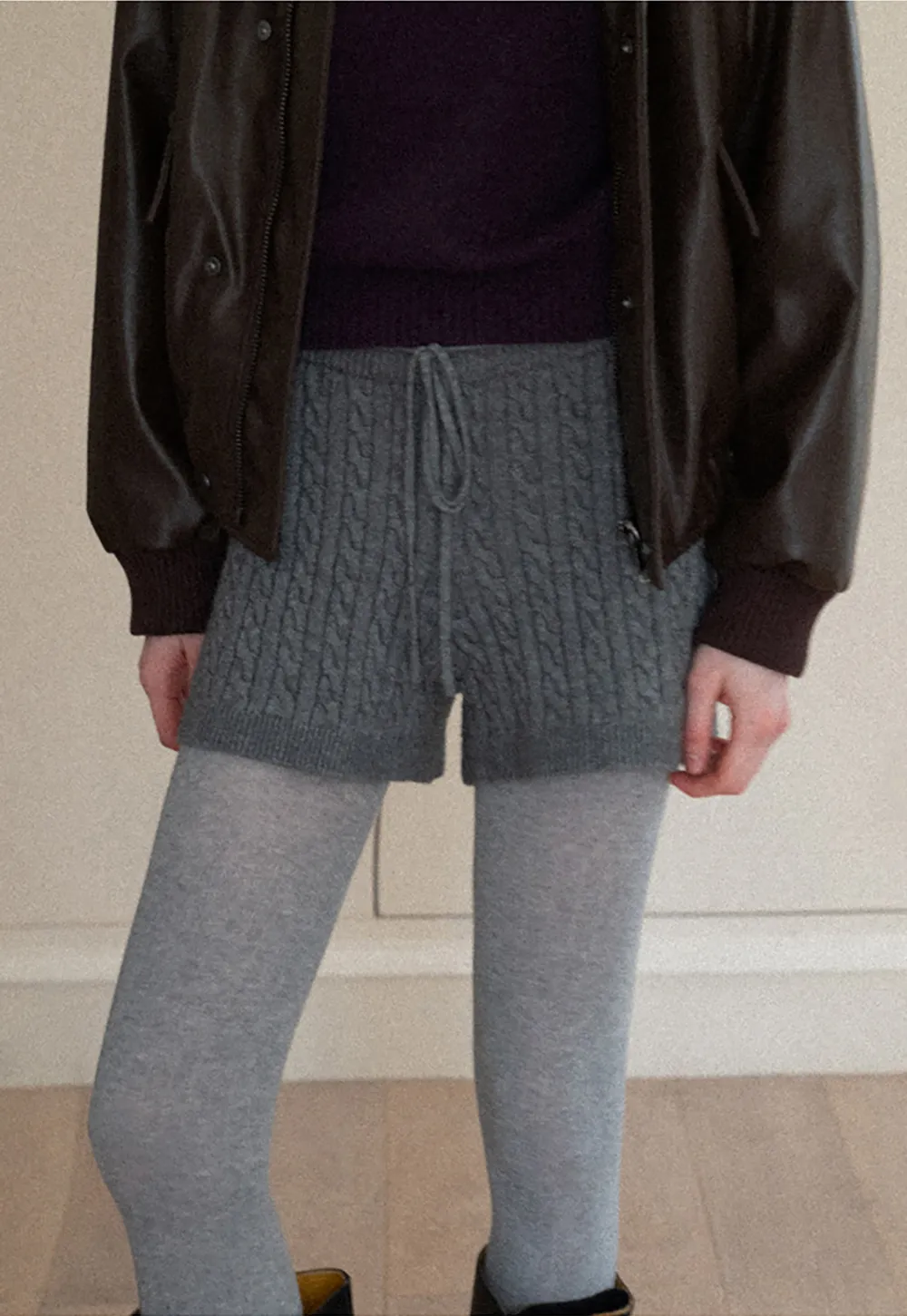 Cable-Knit Shorts