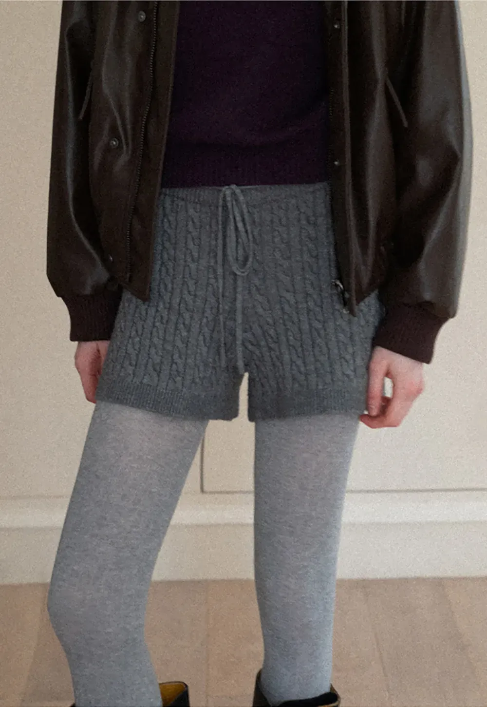 Cable-Knit Shorts