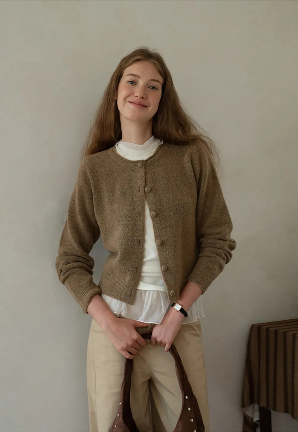 Button Front Knit Sweater Cardigan
