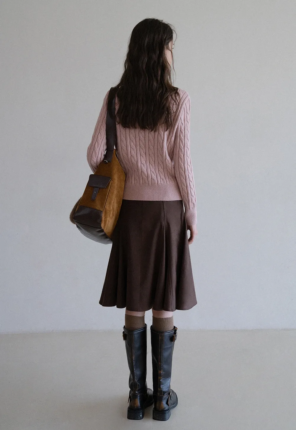 Womens Classic Cable Knit Sweater