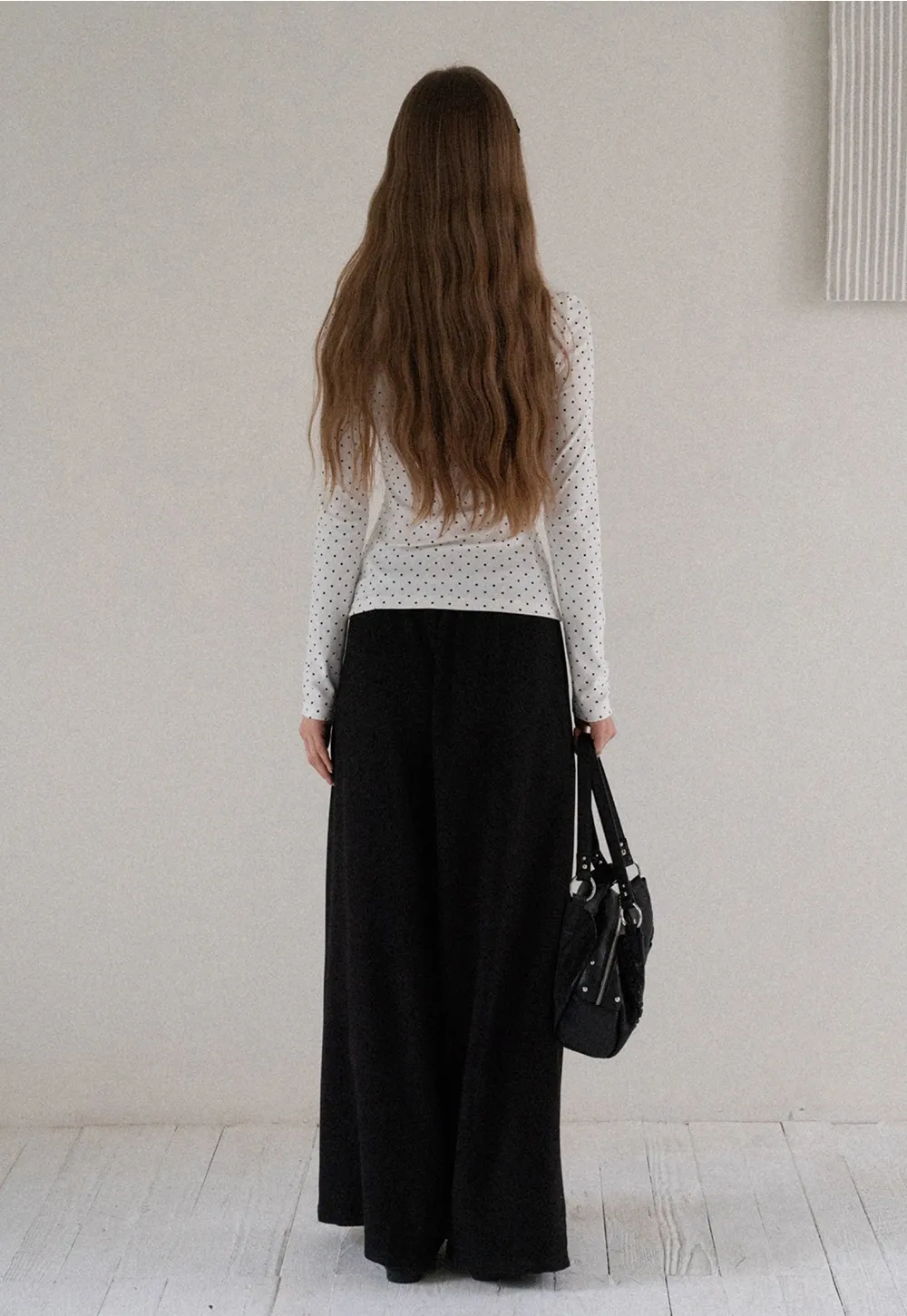 Women Polka Dot Long Sleeve T Shirt