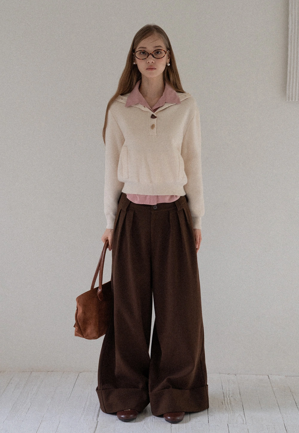 Women Satin Button Up Blouse