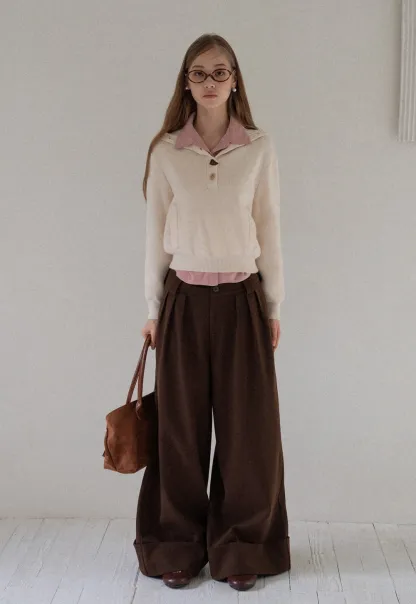 Women Satin Button Up Blouse