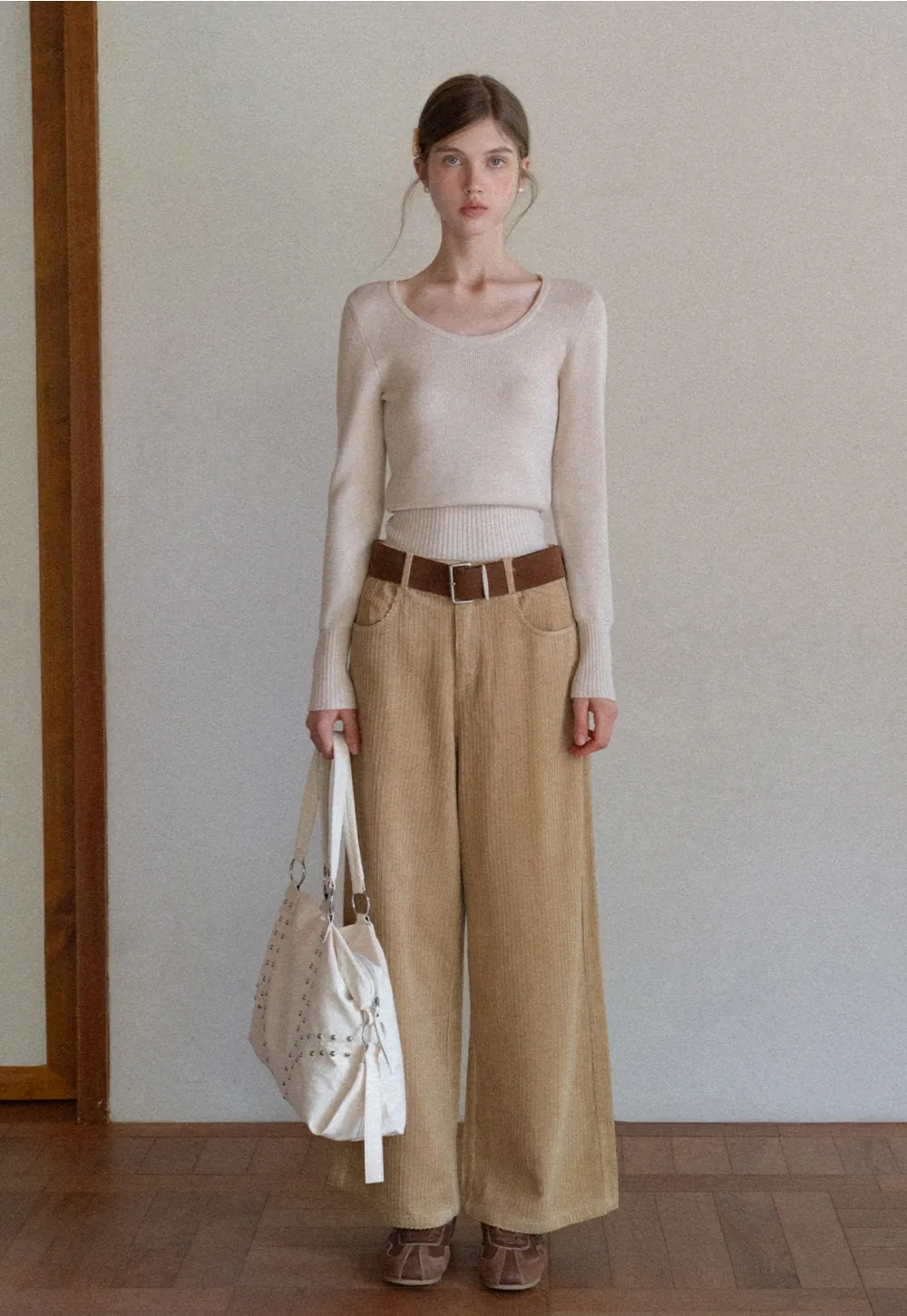 Basic Round Neck Slim Fit Sweater