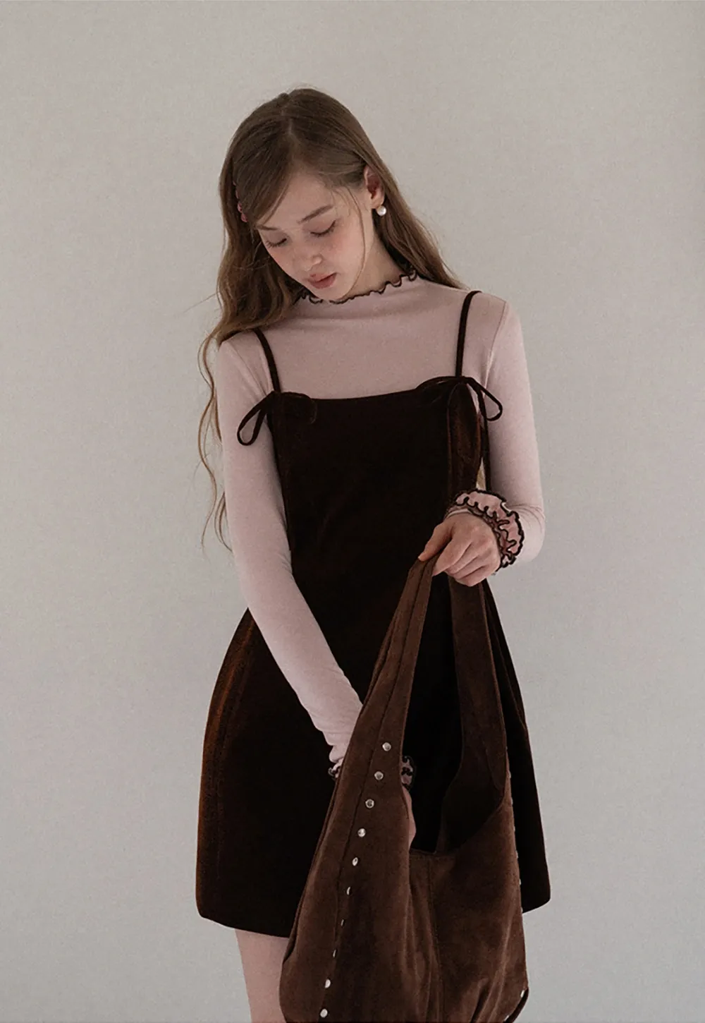 Vintage Style Velvet Sleeveless Dress