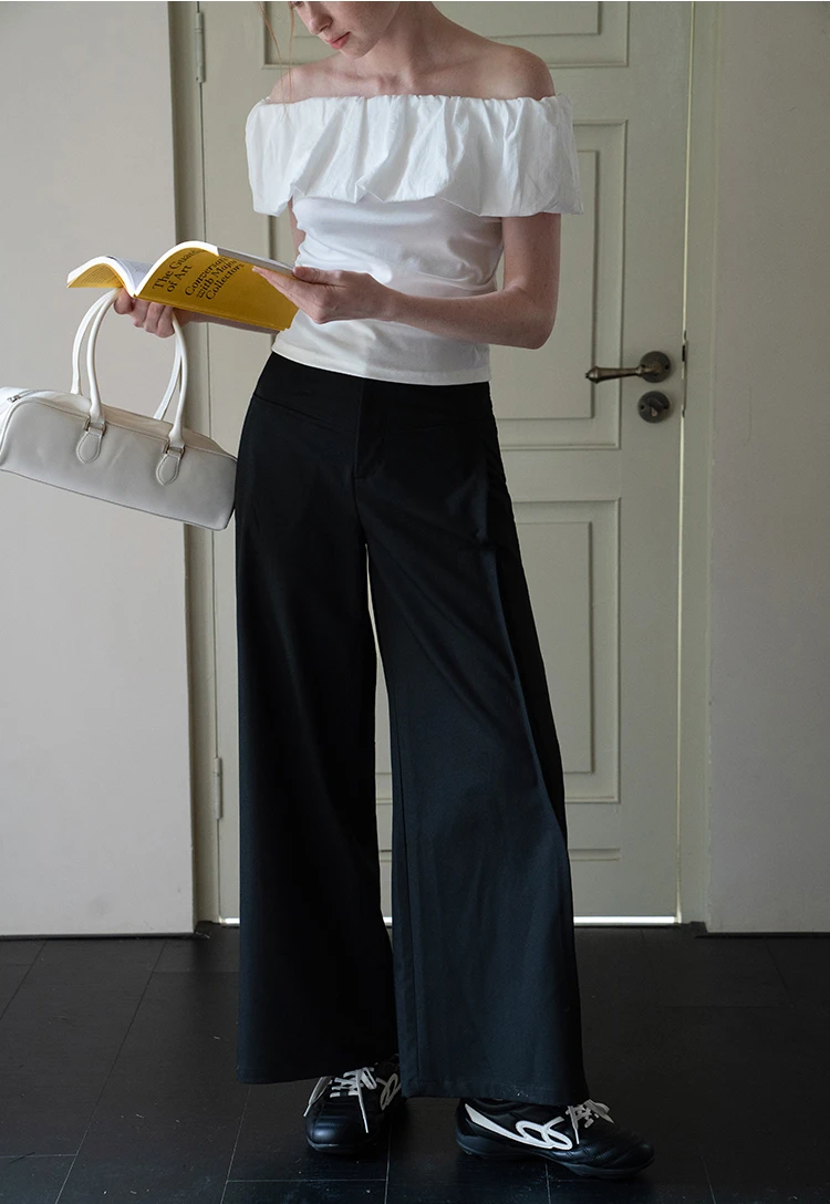 Wide Leg Tailored Pants