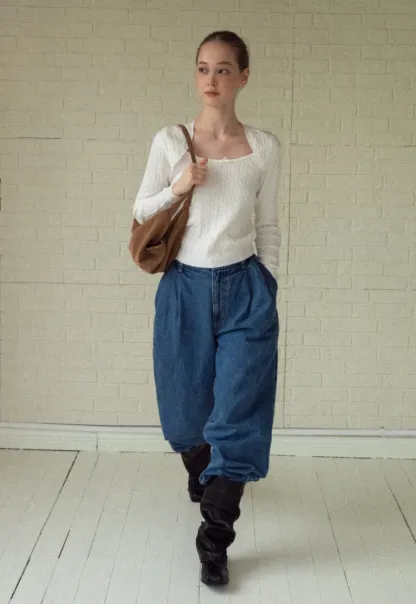 Soft Long Sleeve Cable Knit Top for Casual Wear