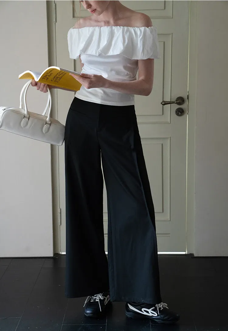Wide Leg Tailored Pants