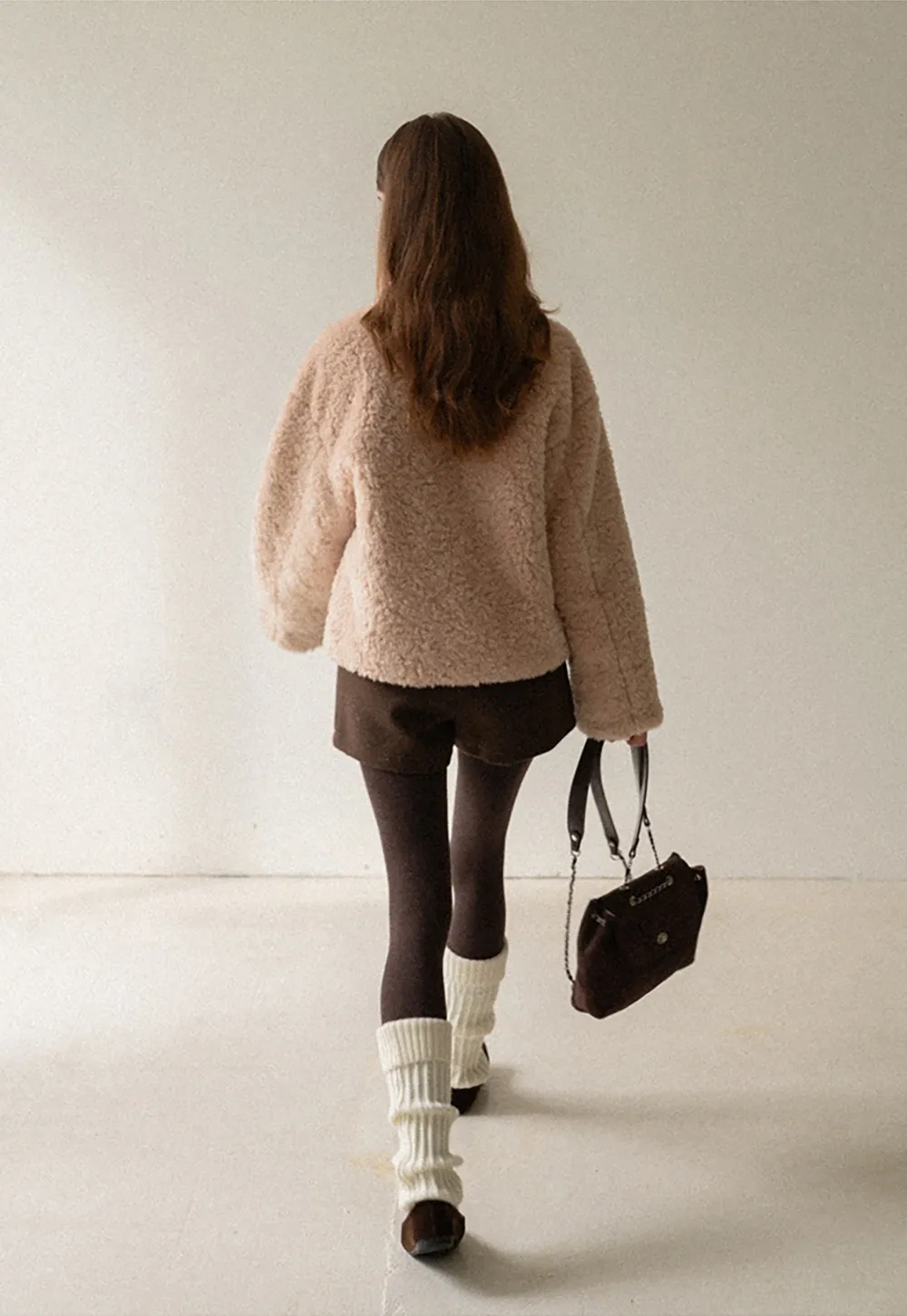 Comfortable Plush Coat with Stylish Collar and Buttons