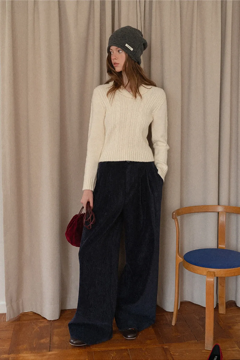 Cozy Ribbed Cable Knit Sweater