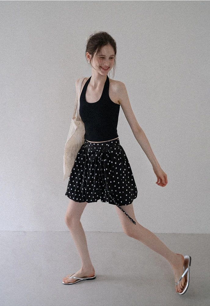 Women's Ribbed Halter Tank Top