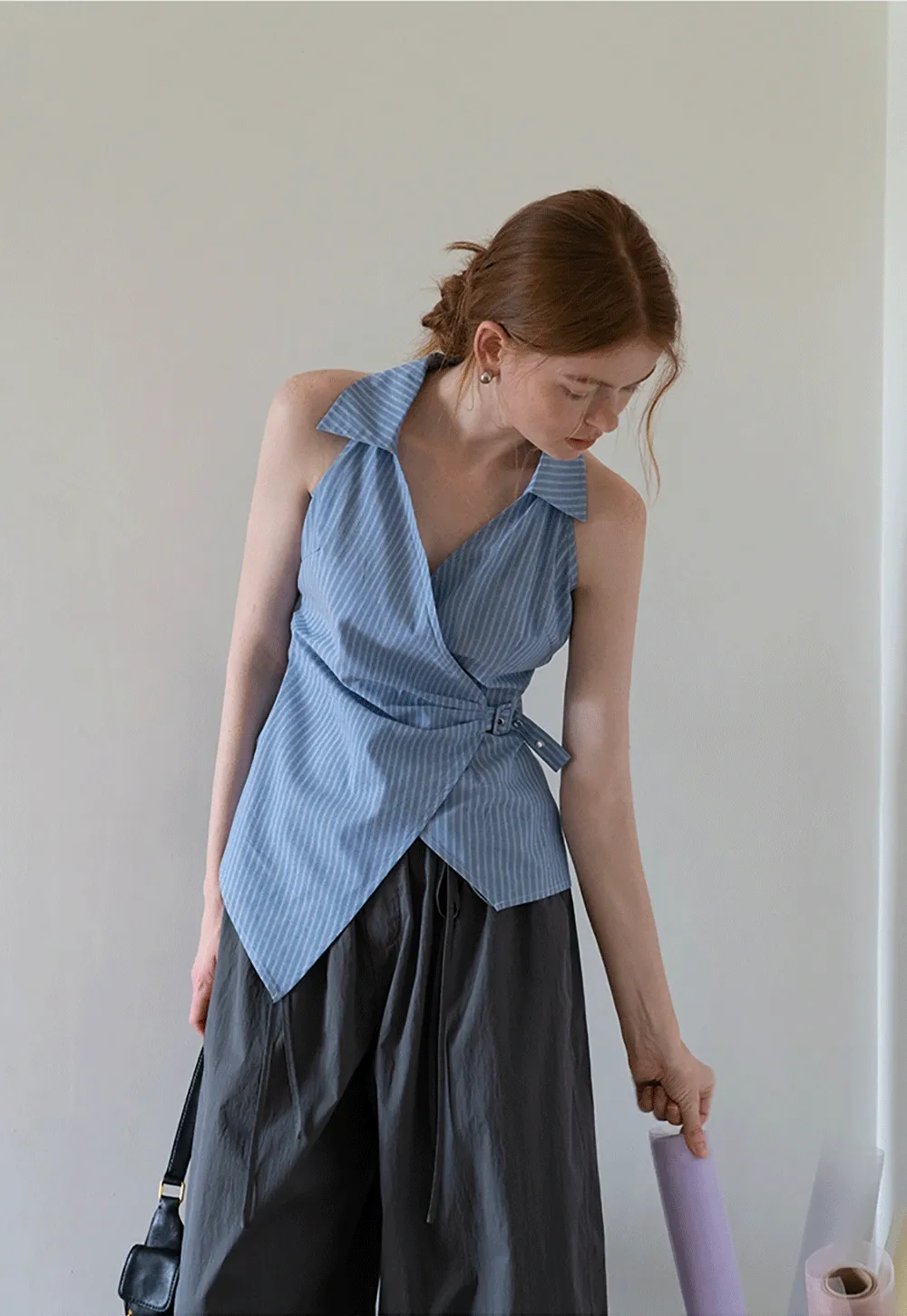 Women’s Striped Sleeveless Shirt