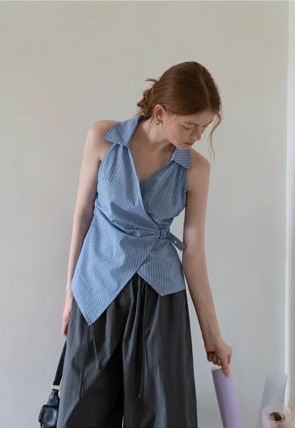 Women’s Striped Sleeveless Shirt