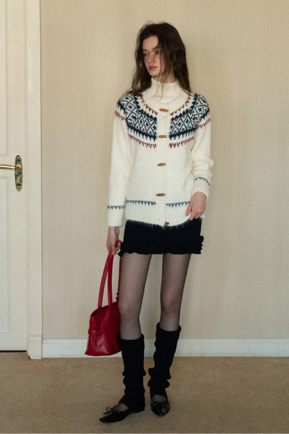 Fair Isle Button-Down Cardigan