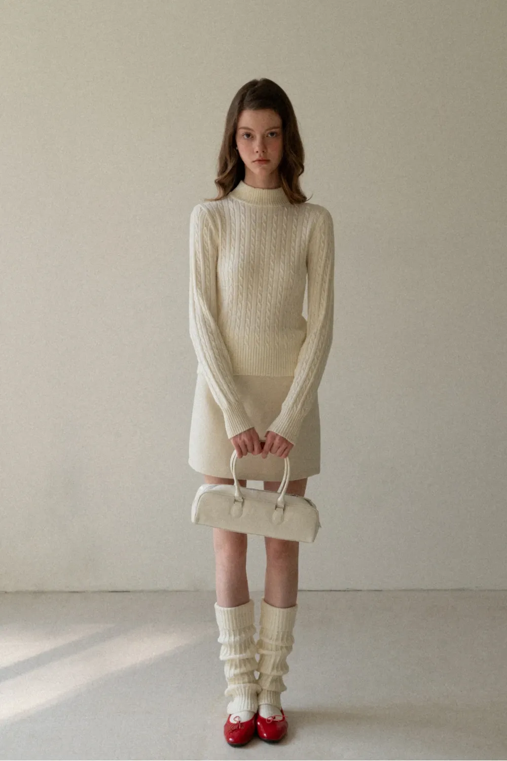 Basic A-Line Wool Skirt