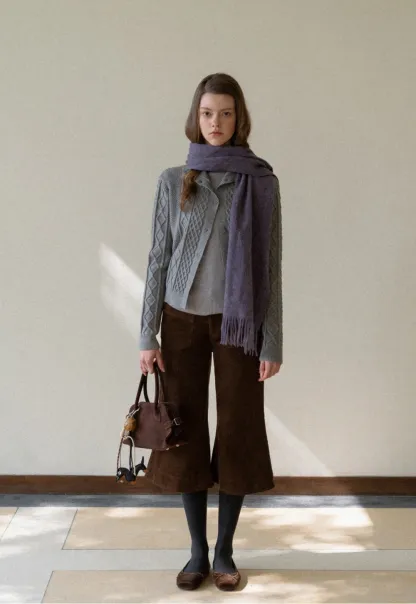 Women Corduroy Wide Leg Pants