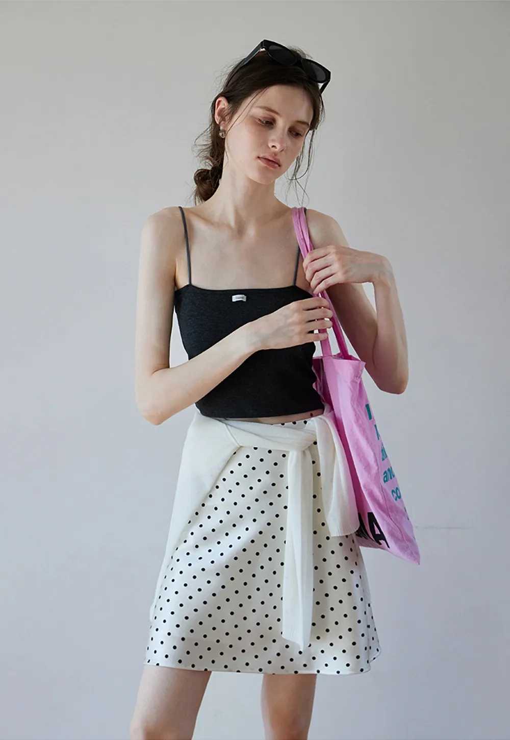 Women’s Basic Spaghetti Strap Crop Cami Top