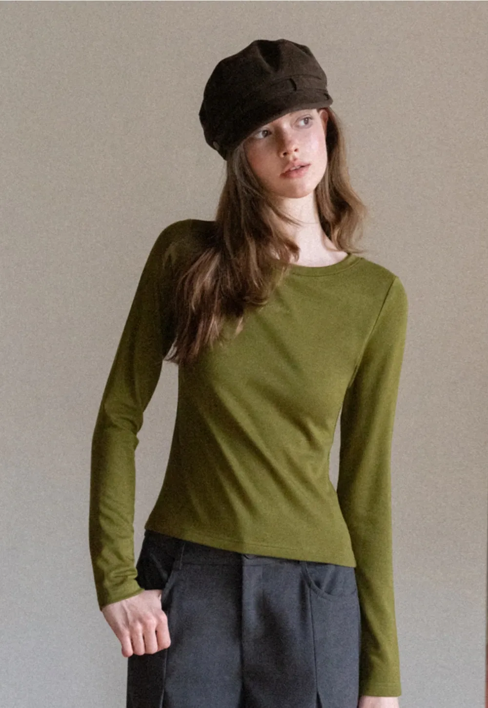 Trendy White Long Sleeve Tee