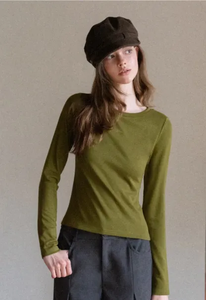 Trendy White Long Sleeve Tee