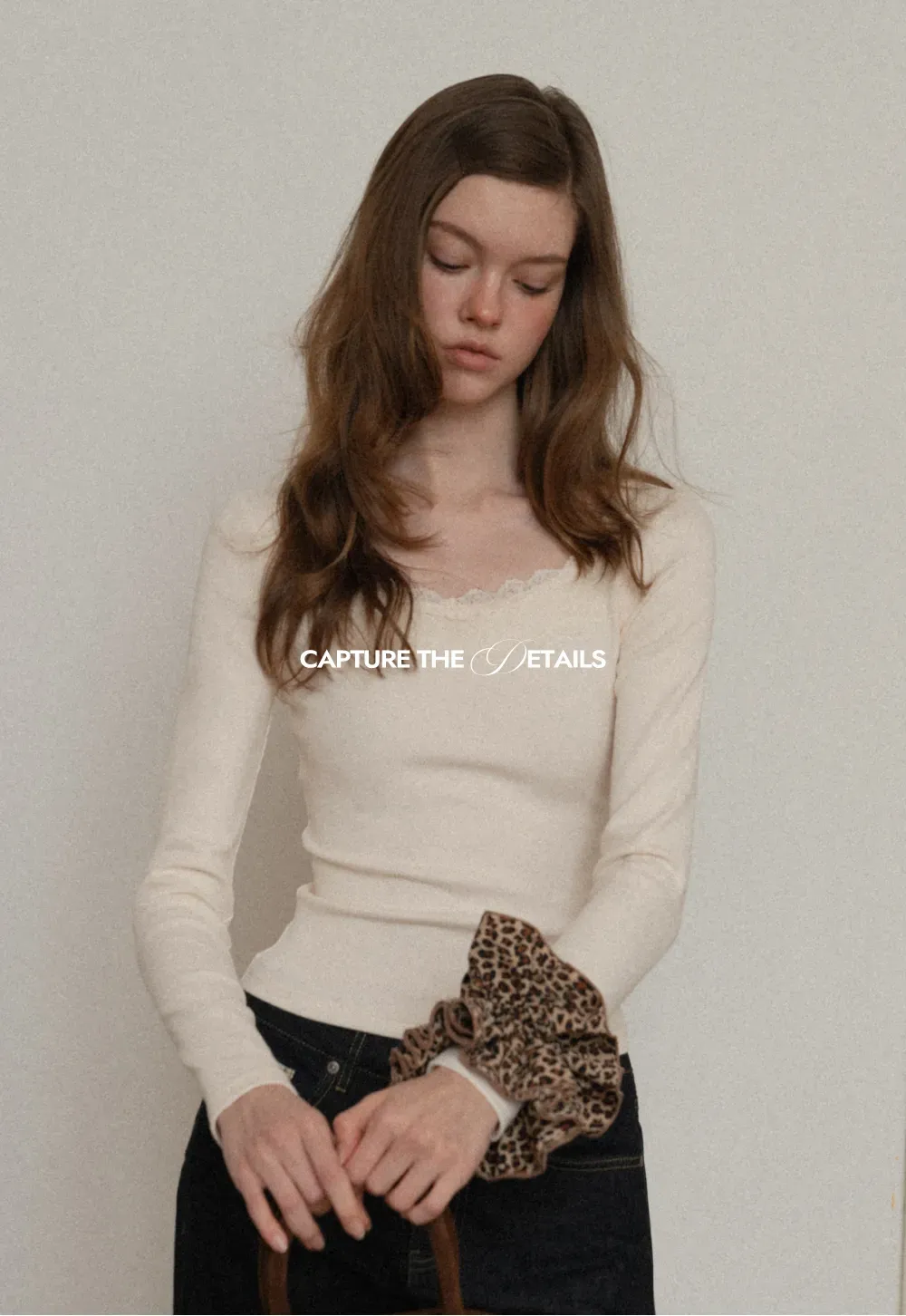 Women Square Neck Long Sleeve Tee