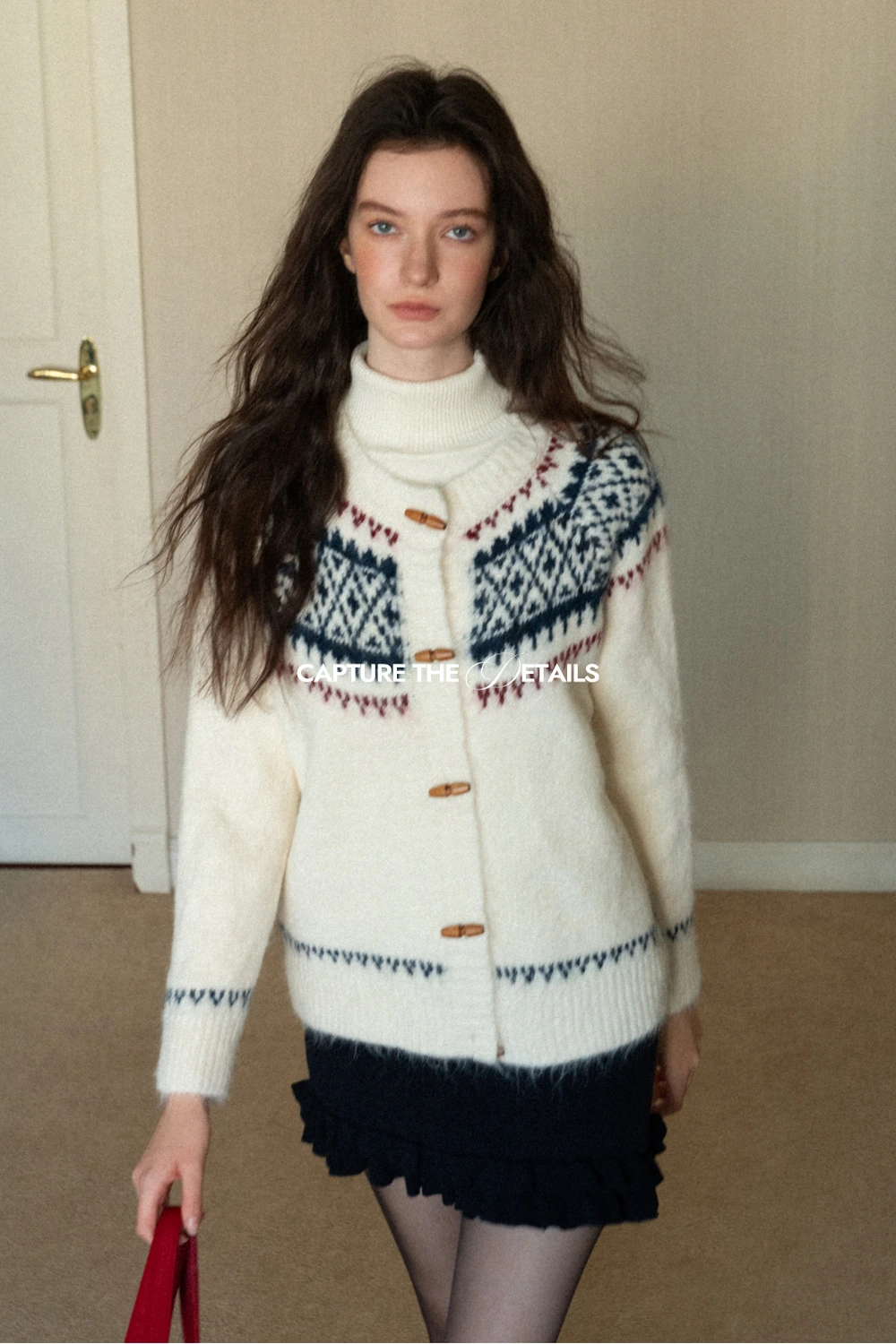 Fair Isle Button-Down Cardigan