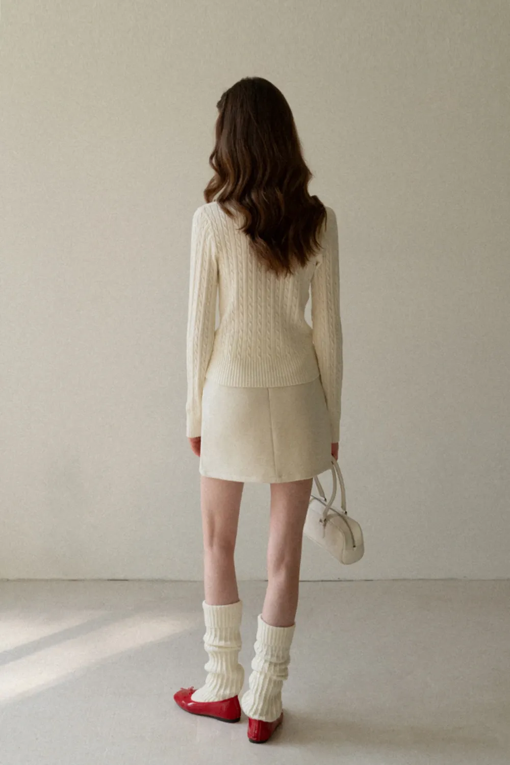 Basic A-Line Wool Skirt