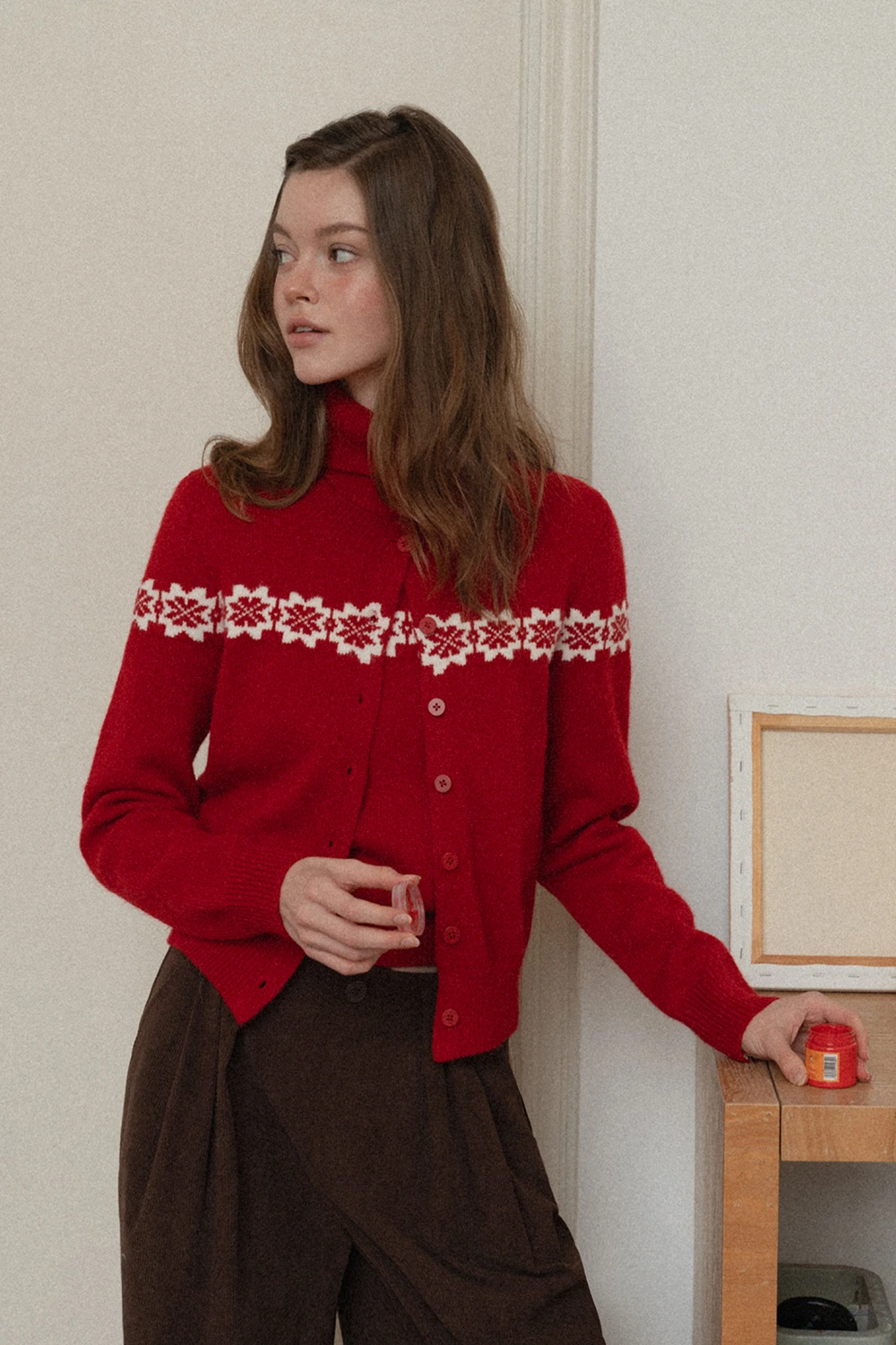 Fair Isle Sweater & Cardigan Set