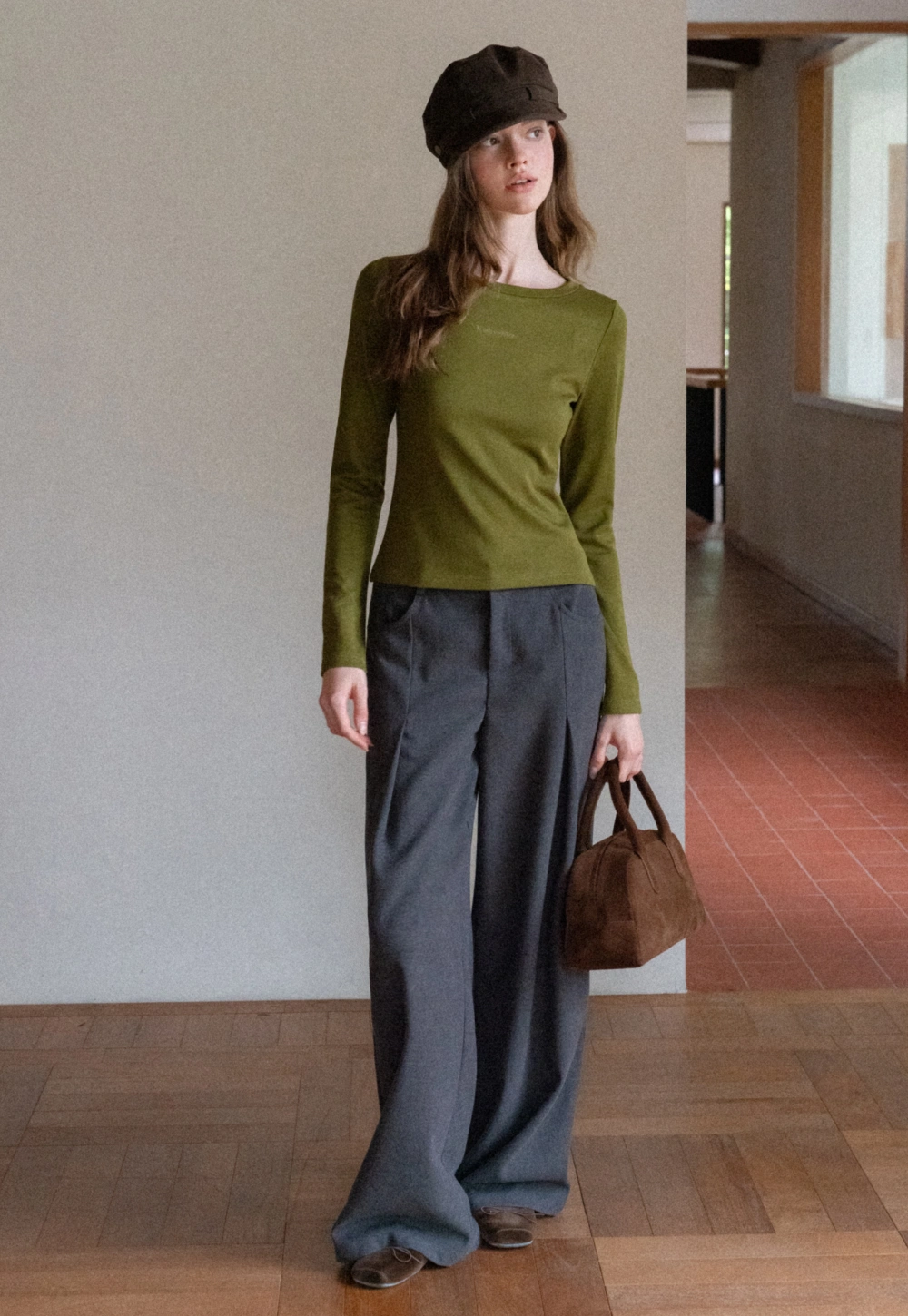 Trendy White Long Sleeve Tee