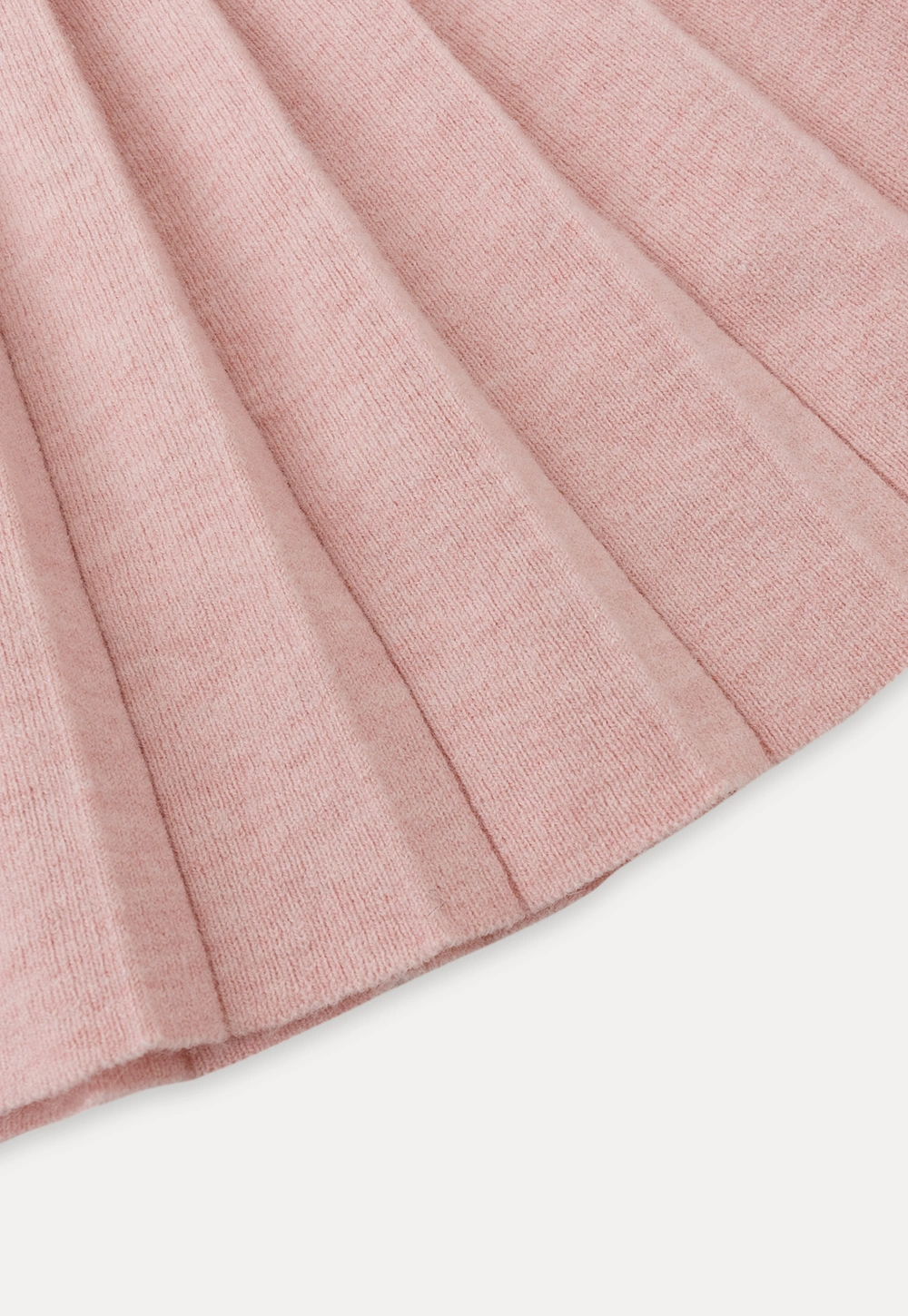 Elegant Pleated Skirt Dress with Knit Cardigan