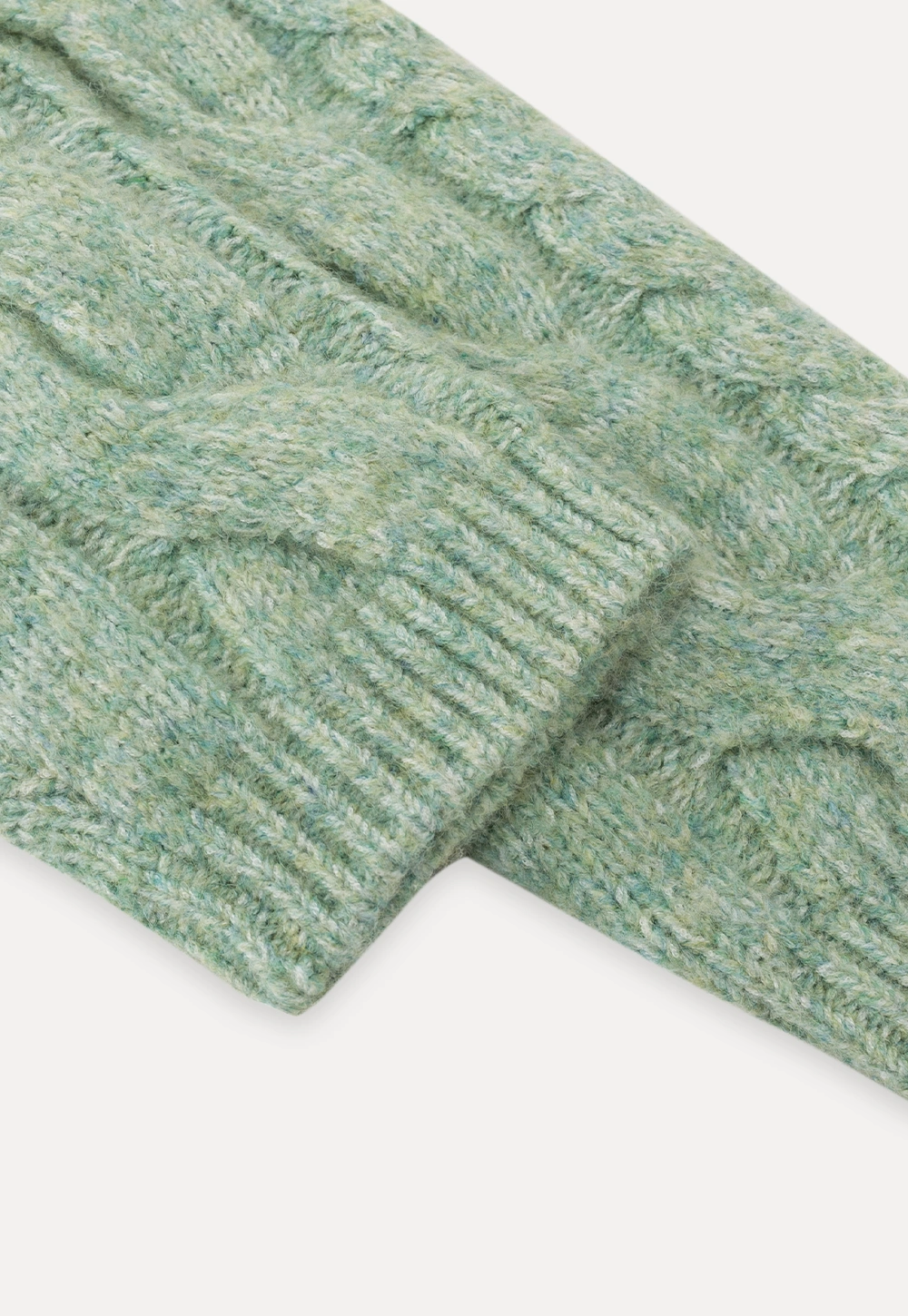 Women Cozy Cable Knit Cardigan with Zipper