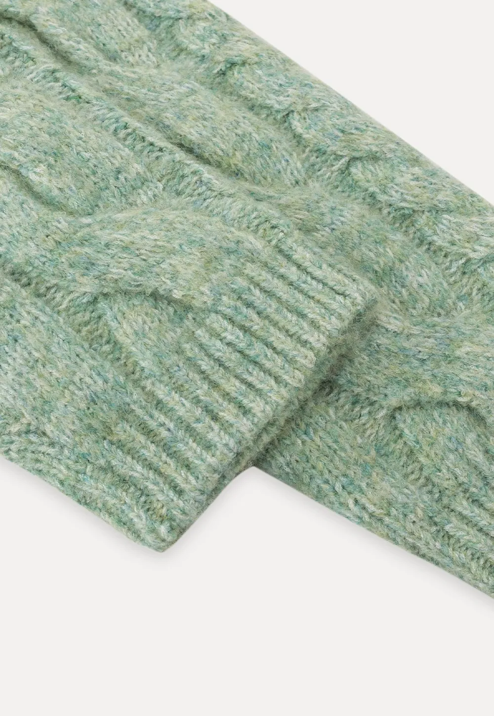 Women Cozy Cable Knit Cardigan with Zipper